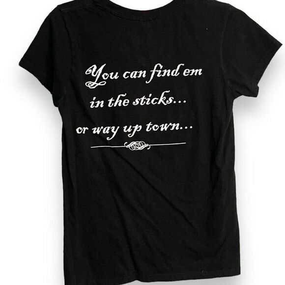 God Bless A Country Girl The Lacs District Concert Tee Women's Medium Black Top - Picture 3 of 8